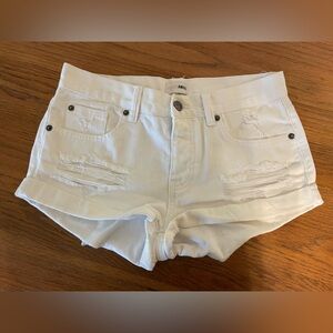 White Denim shorts